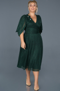Короткое Свободное Вечернее Платье зелёный ABK630
