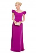 Длинное Выпускное Платье Пурпурный O8050