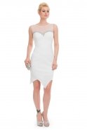 Короткое Вечернее Платье Белый ST1183