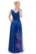 Длинное Вечернее Платье Ярко-синий ST5253