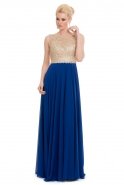 Длинное Вечернее Платье Ярко-синий T2395