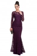 Длинное Вечернее Платье Пурпурный ABU079
