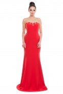 Длинное Вечернее Платье красный C7140