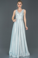 Длинное Помолвочное Платье Синий ABU082