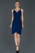 Короткое Вечернее Платье Ярко-синий ABK617