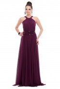Длинное Вечернее Платье Пурпурный C7132