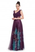 Длинное Вечернее Платье Фиолетовый C7189