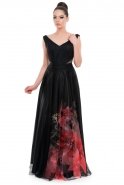 Длинное Вечернее Платье Черный ST5253