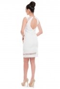 Короткое Вечернее Платье Белый T2477
