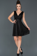 Короткое Платье На Приглашение Черный ABK637