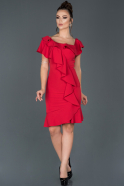 Короткое Платье На Приглашение красный ABK525