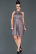 Короткое Платье На Приглашение Тёмно-пурпурный ABK527