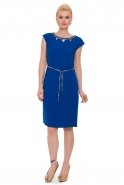 Короткое Вечернее Платье Ярко-синий C2163
