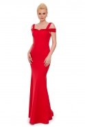 Длинное Вечернее Платье красный C7003