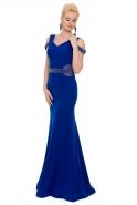 Длинное Вечернее Платье Ярко-синий C7054