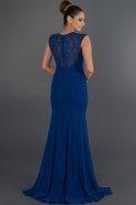 Длинное Вечернее Платье Ярко-синий F1554