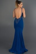 Длинное Вечернее Платье Ярко-синий F2454