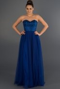 Длинное Вечернее Платье Ярко-синий F2626