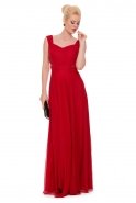 Длинное Вечернее Платье красный C7113