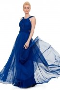 Длинное Вечернее Платье Ярко-синий C7130