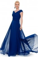 Длинное Вечернее Платье Ярко-синий ABU048