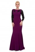 Длинное Вечернее Платье Пурпурный J1003