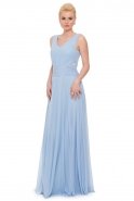 Длинное Вечернее Платье Светло-синий J1054