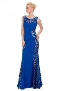 Длинное Вечернее Платье Ярко-синий J1084