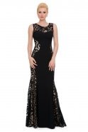 Длинное Вечернее Платье Черный J1084