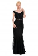 Длинное Вечернее Платье Черный J1103