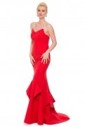 Длинное Вечернее Платье красный NA6126