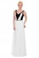 Длинное Вечернее Платье Белый S4163