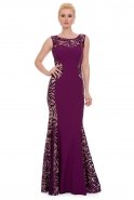 Длинное Вечернее Платье Пурпурный J1084