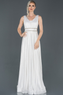 Длинное Вечернее Платье Белый ABU960
