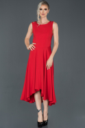 Длинное Пригласительное Платье красный ABU998