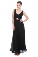 Длинное Вечернее Платье Черный T2516