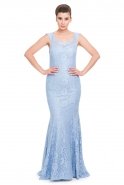 Длинное Вечернее Платье Синий J1021