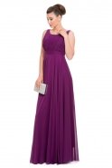 Длинное Вечернее Платье Пурпурный C7169