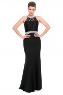 Длинное Вечернее Платье Черный J1163