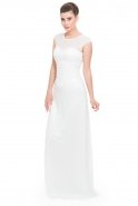 Длинное Выпускное Платье Белый O4271