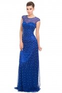 Длинное Выпускное Платье Ярко-синий O4271