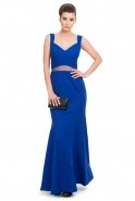 Длинное Вечернее Платье Ярко-синий T2511