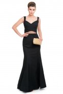 Длинное Вечернее Платье Черный T2511