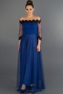Длинное Вечернее Платье Ярко-синий ABU260