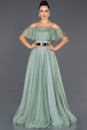 Длинное Помолвочное Платье Бирюзовый ABU1018