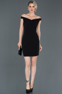 Короткое Платье На Приглашение Черный ABK523