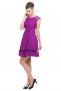 Короткое Вечернее Платье Пурпурный T2510