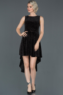 Вечернее Платье Асимметричного Кроя Plus Size Черный ABO043