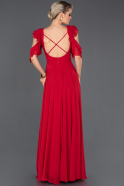 Длинное Выпускное Платье красный ABU724