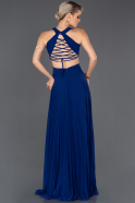 Длинное Выпускное Платье Ярко-синий ABU841